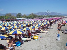Spiaggia e ombrelloni